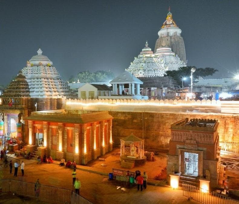 Puri Jagannath Temple at Night